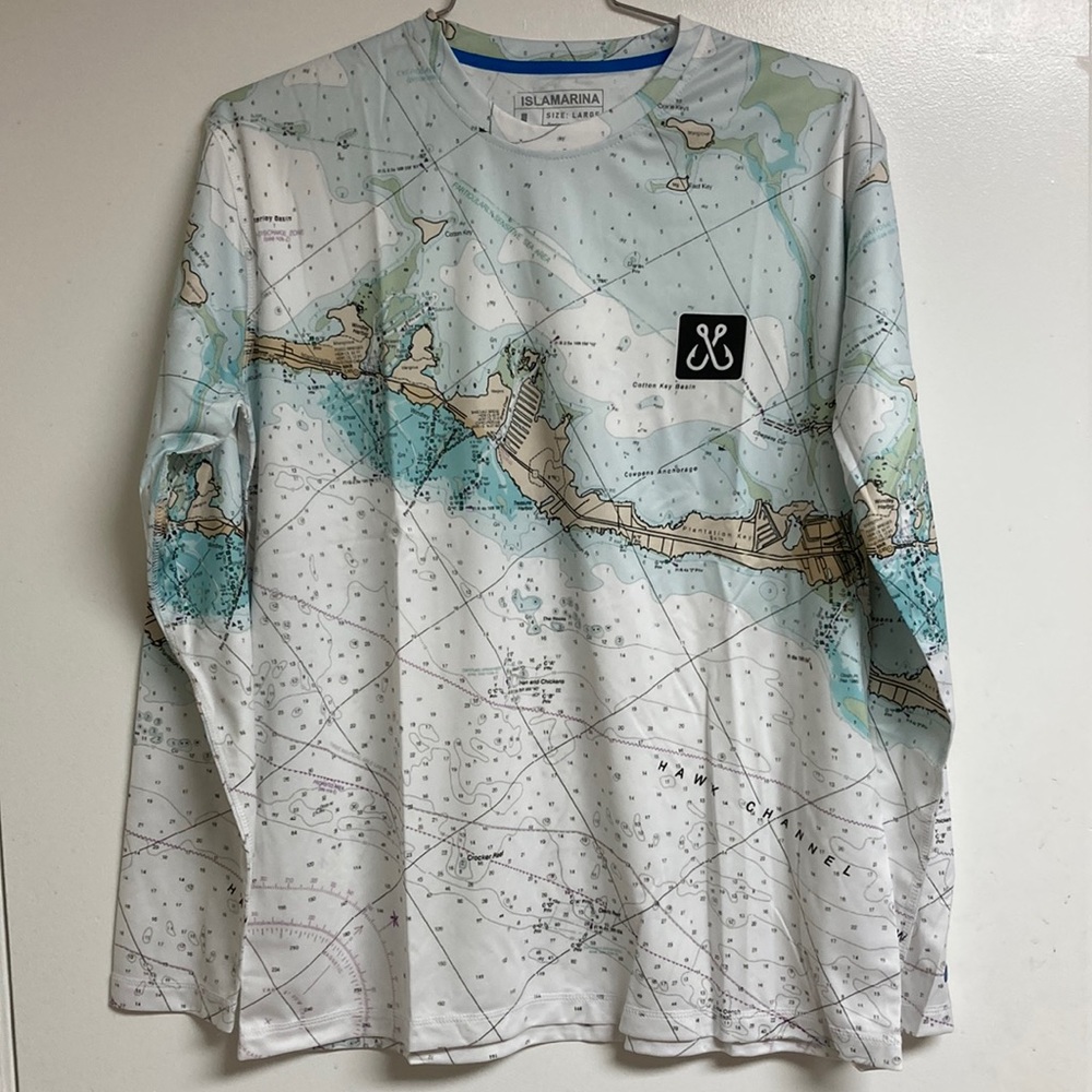 Scales performance Uv shirt from Islamarina in the Florida Keys.